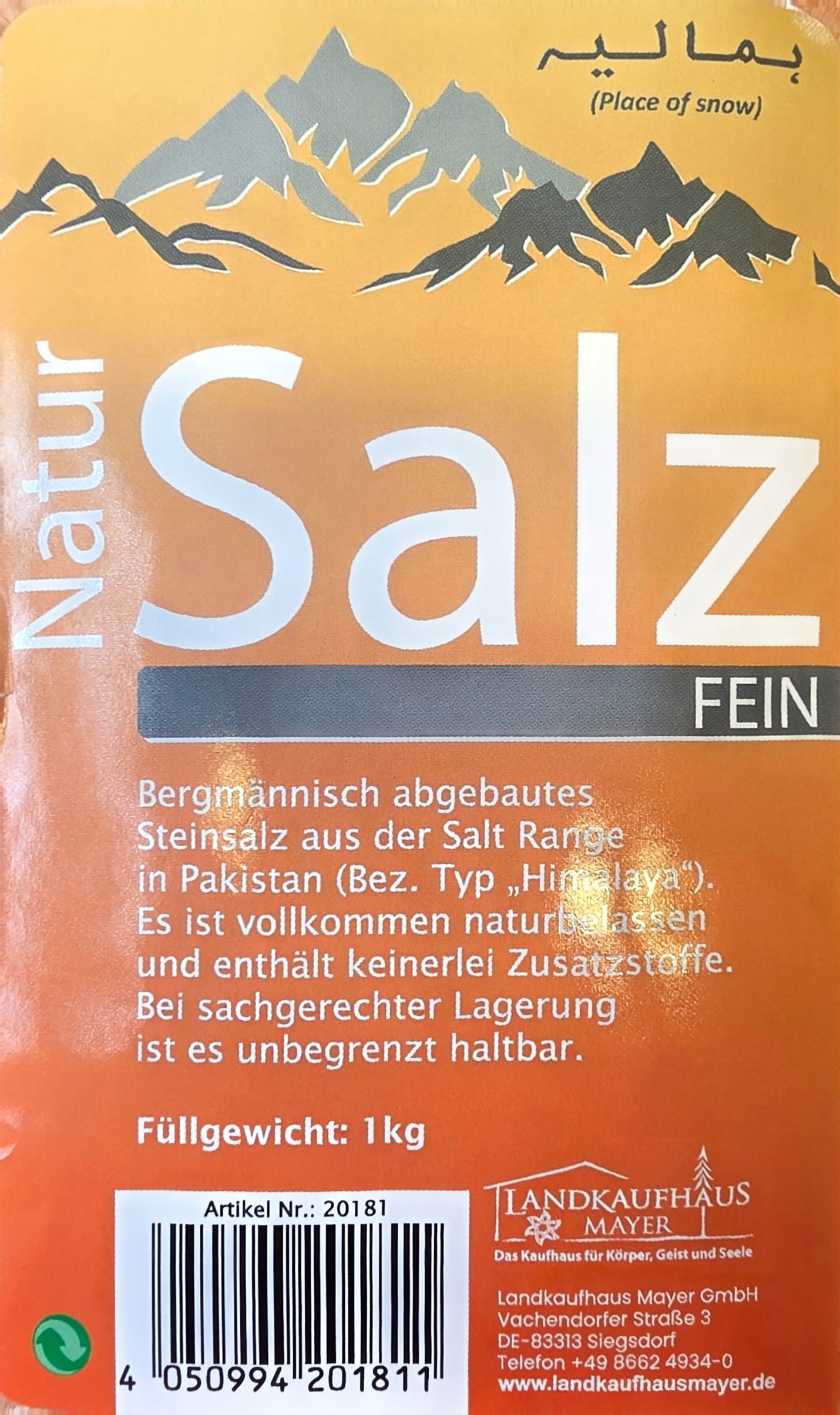 Steinsalz verschiedene Varianten